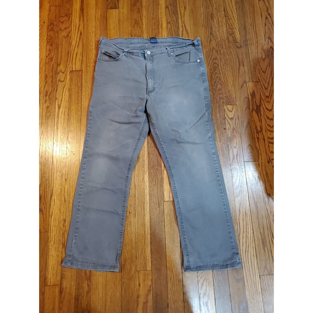 EUC‎ Full Blue Mens Sz 40x30 Gray Straight Leg Stretch Utility Denim Jeans